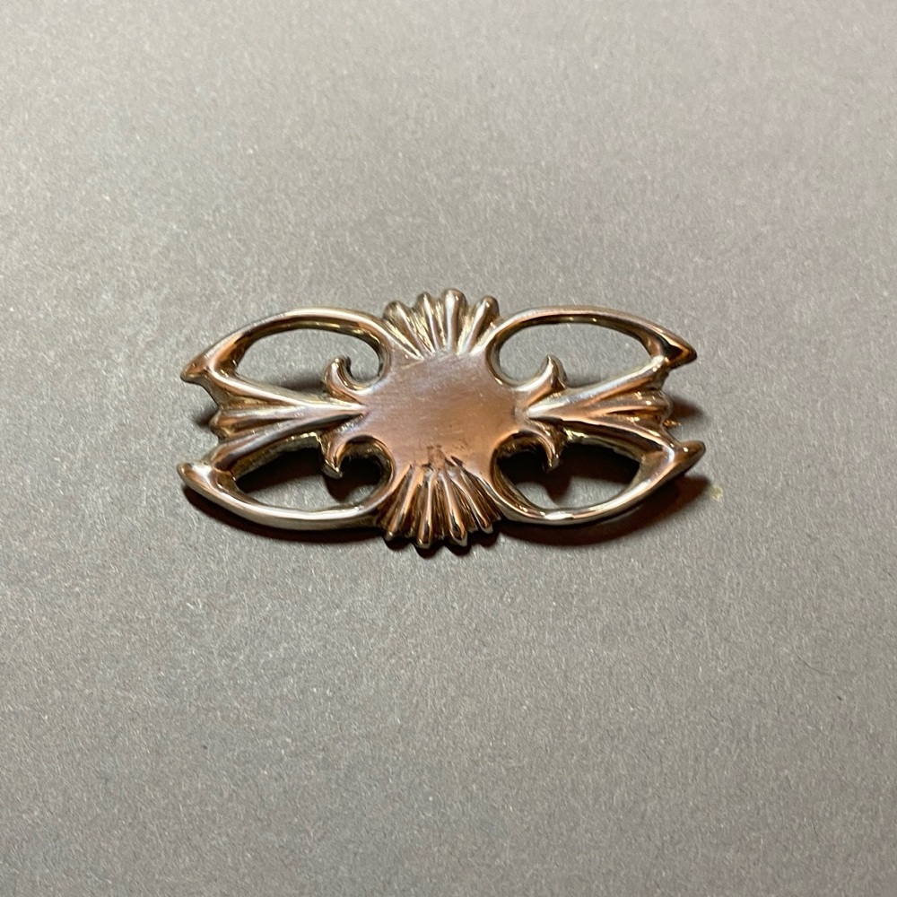 Vintage Navajo sterling silver sandcast pin brooch